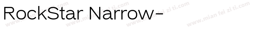 RockStar Narrow字体转换